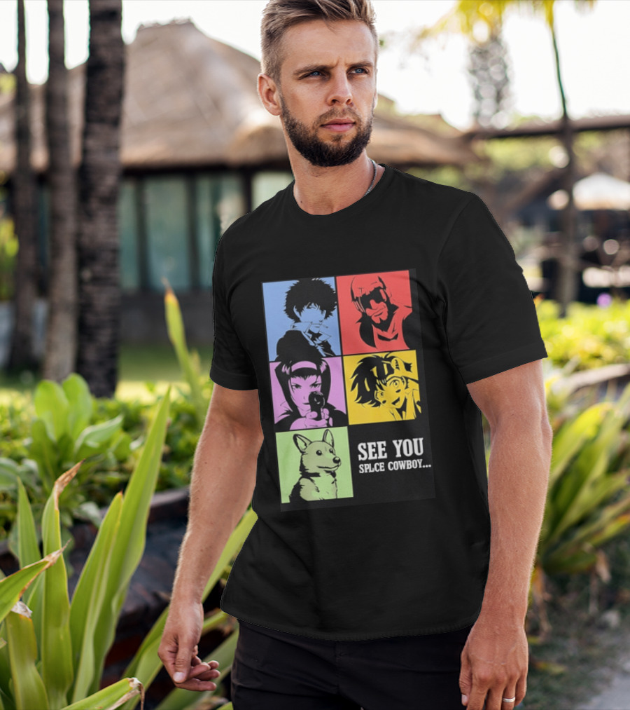 Cowboy Bebop See You Space Cowboy With Character Grid T-Shirt