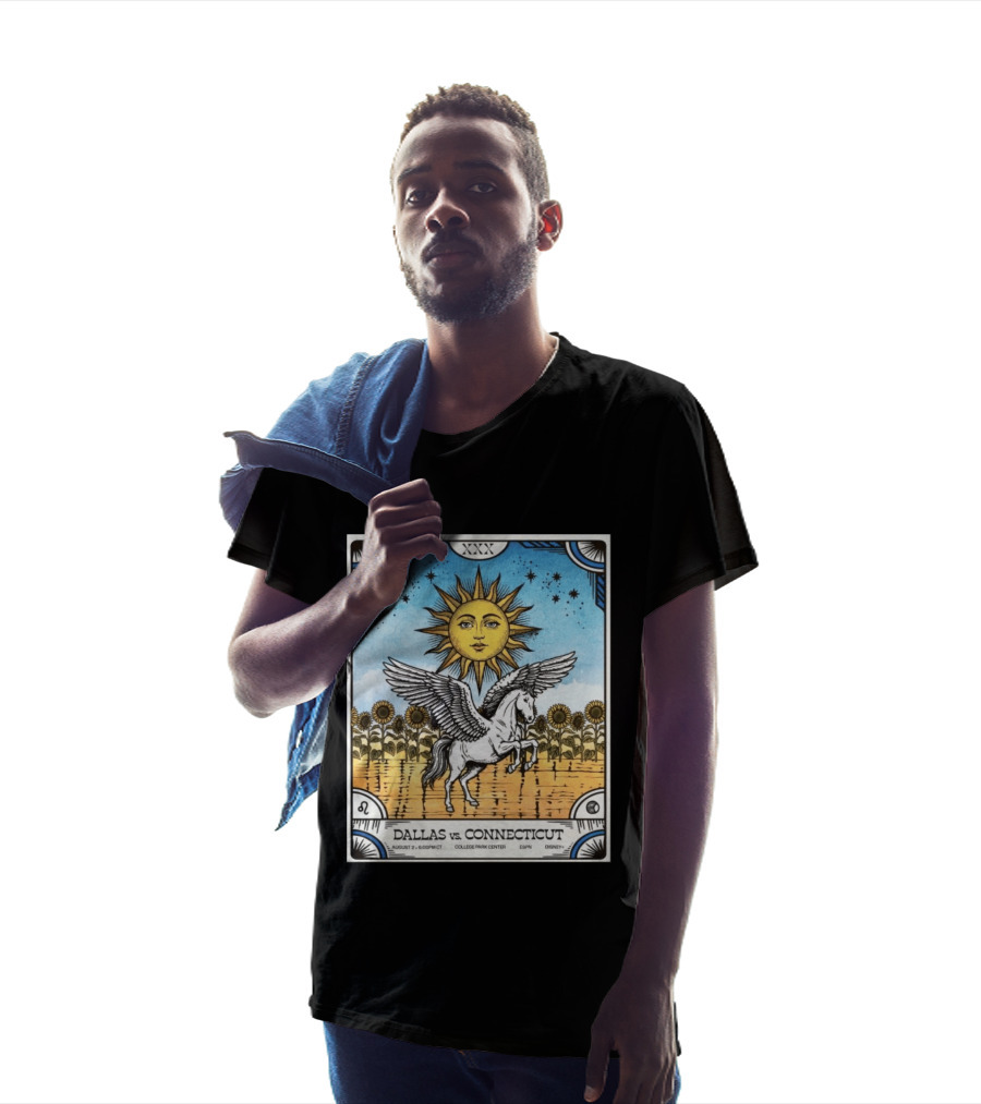 Dallas Vs Connecticut August 2 6pm CT College Park Center ESPN Disney Sunflower Pegasus Sun T-Shirt