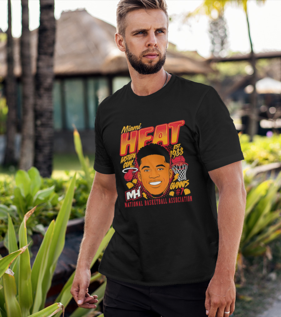 Miami Heat Giannis Antetokounmpo Est 1988 National Basketball Association T-Shirt