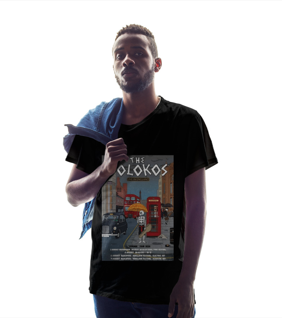 The Bolokos Live In England Summer Tour 2026 Blackpool Bradford Birmingham Rebellion Festival T-Shirt