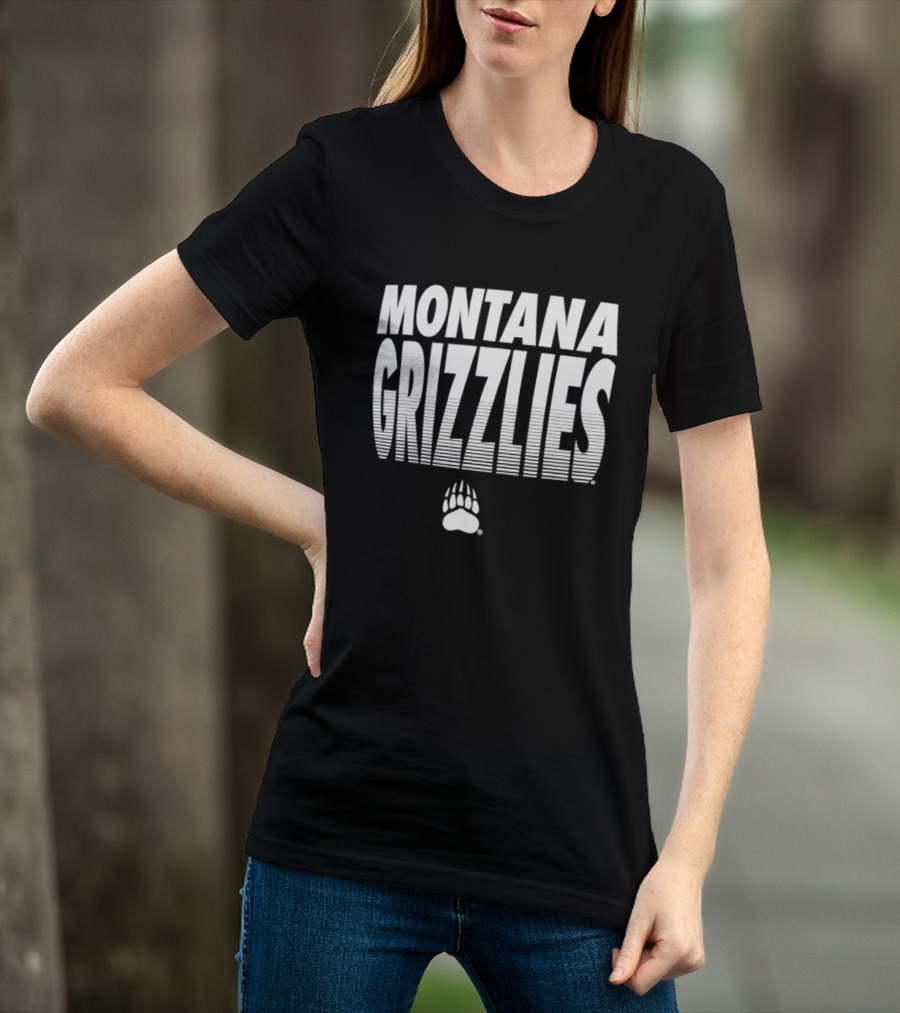 Montana Grizzlies NCAA College Sports Griz Bear Paw T-Shirt