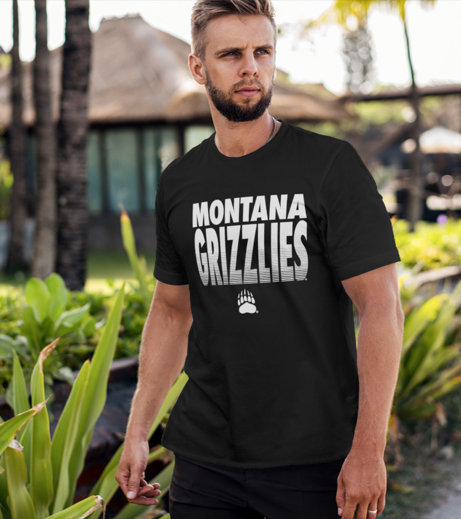 Montana Grizzlies NCAA College Sports Griz Bear Paw T-Shirt