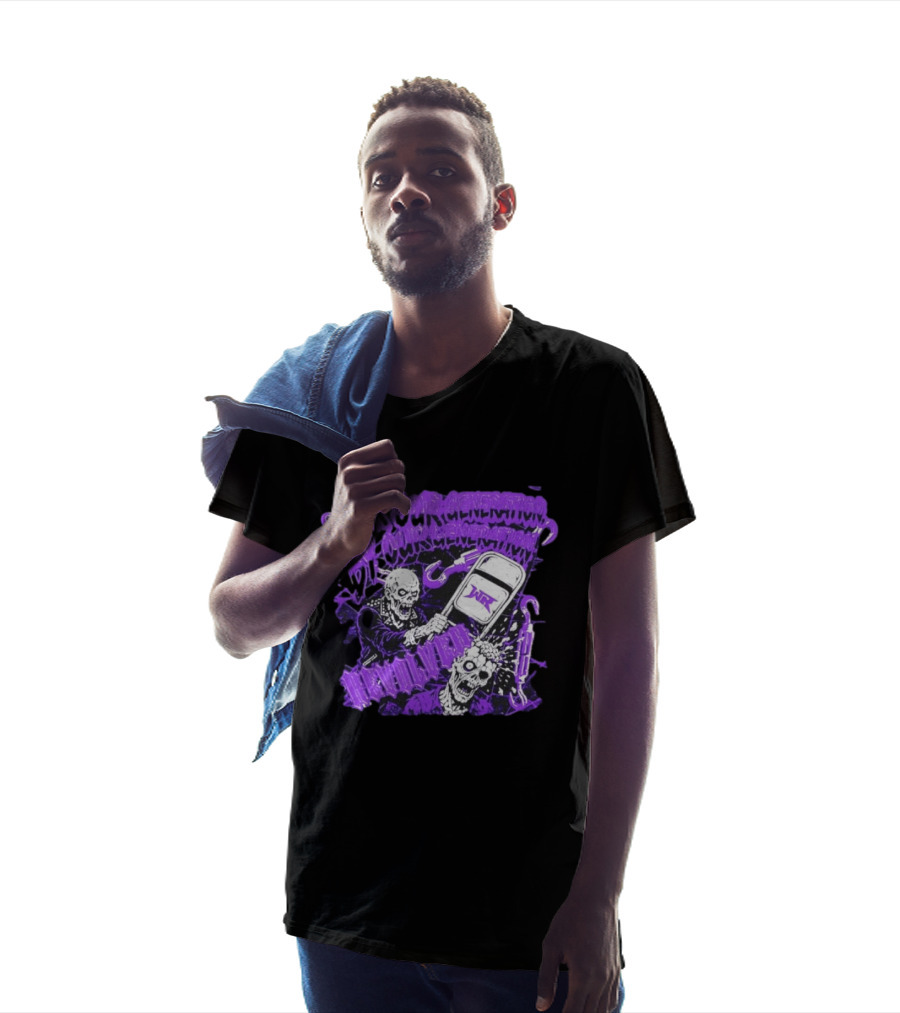 Wrestling Revolver For Our Generation Skeletons Purple T-Shirt