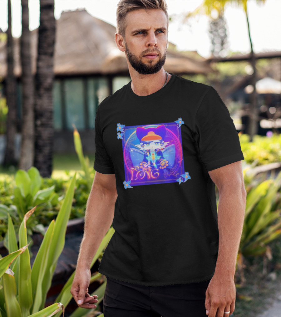 So Long YonKaGor Vibrant Anime Cat With Butterfly Aura T-Shirt
