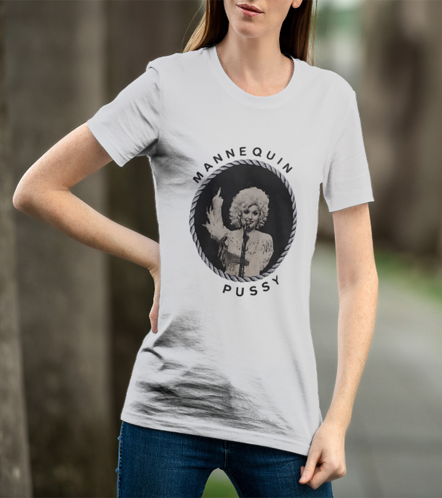 Mannequin Pussy Dolly Parton Country Music Finger T-Shirt