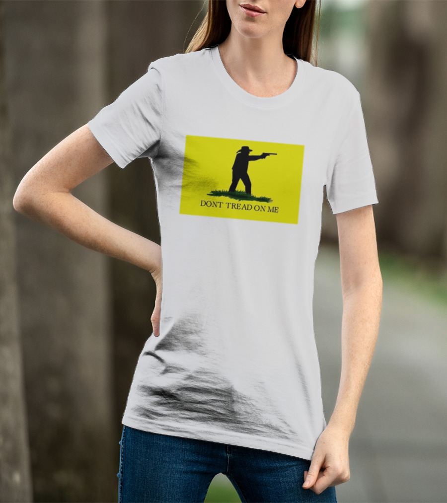 Jordan Salinas Don't Tread On Me Cowboy Silhouette Yellow T-Shirt