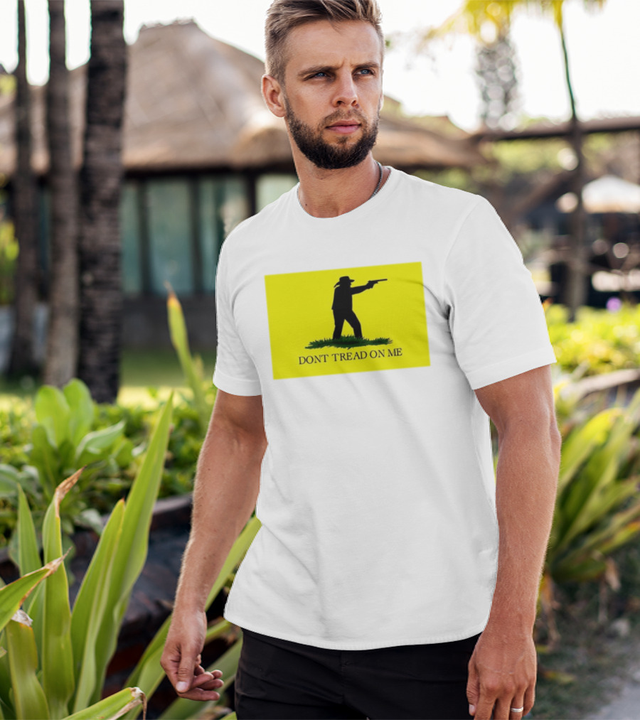 Jordan Salinas Don't Tread On Me Cowboy Silhouette Yellow T-Shirt