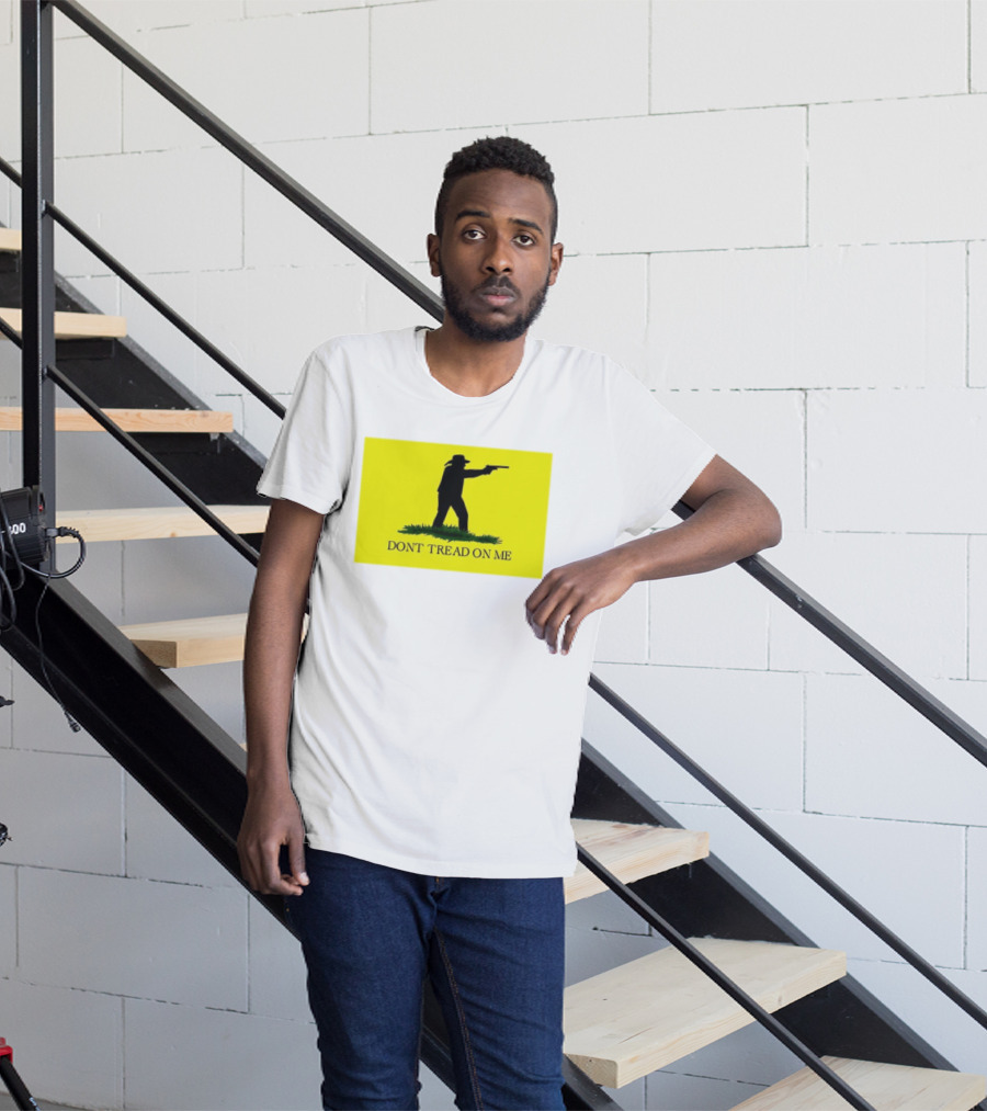 Jordan Salinas Don't Tread On Me Cowboy Silhouette Yellow T-Shirt
