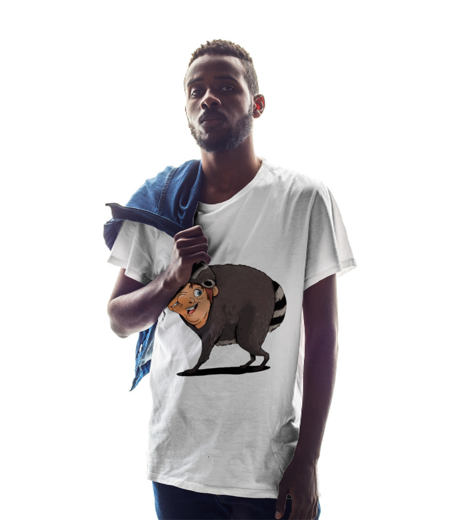 Raccoon Boy Animal Costume Quirky T-Shirt