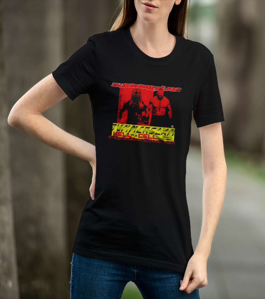 SummerSlam Hell In A Cell Brock Lesnar Oba Femi Cheatin Snakez T-Shirt
