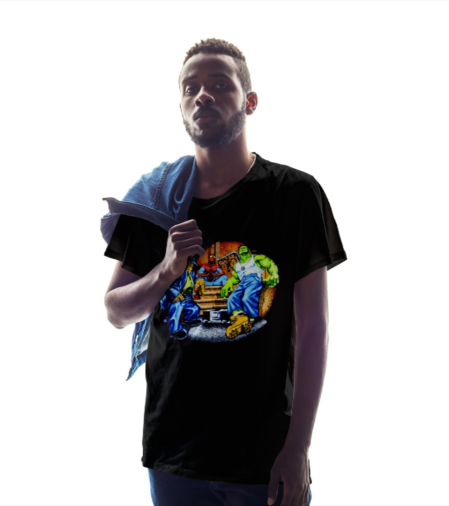 Marvel The Thing Spider Man Hulk Hip Hop T-Shirt