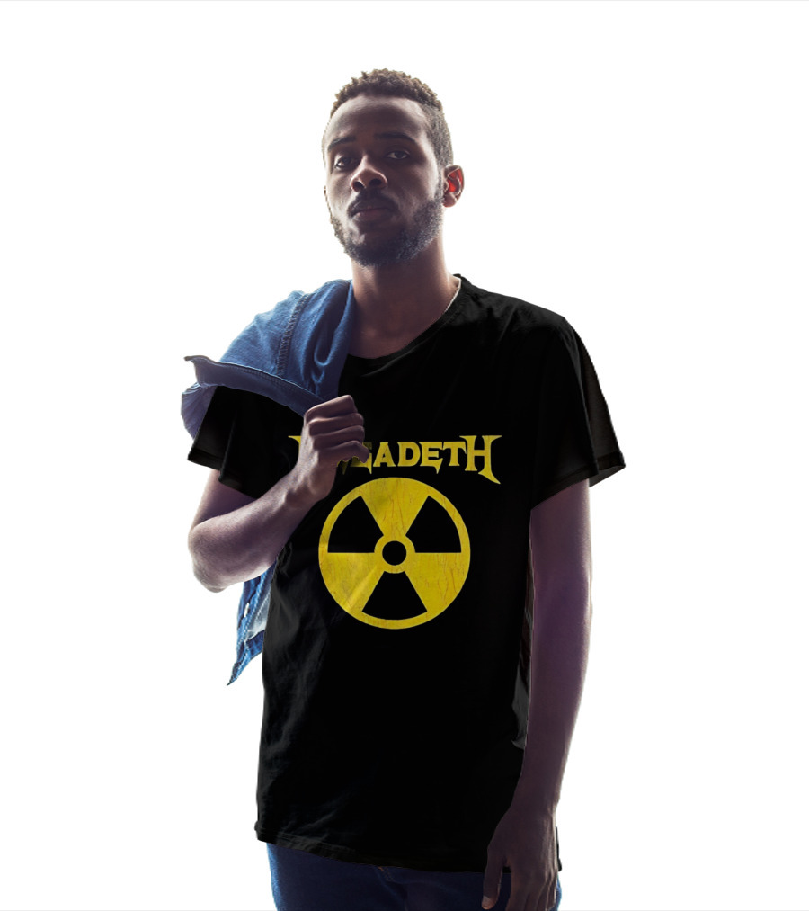 Megadeth Distressed Radioactive Symbol Heavy Metal T-Shirt