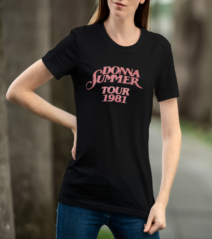Donna Summer Tour 1981 Retro Disco Concert Memorabilia T-Shirt