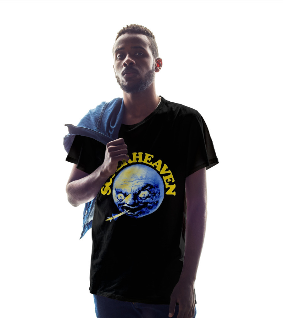 Superheaven Moon Rocket Alternative Rock Moon Face T-Shirt