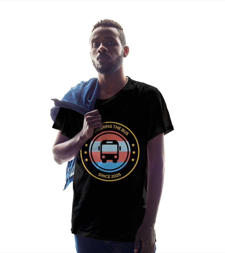 Parkering The Bus Since 2025 Badge Icon With Stars T-Shirt