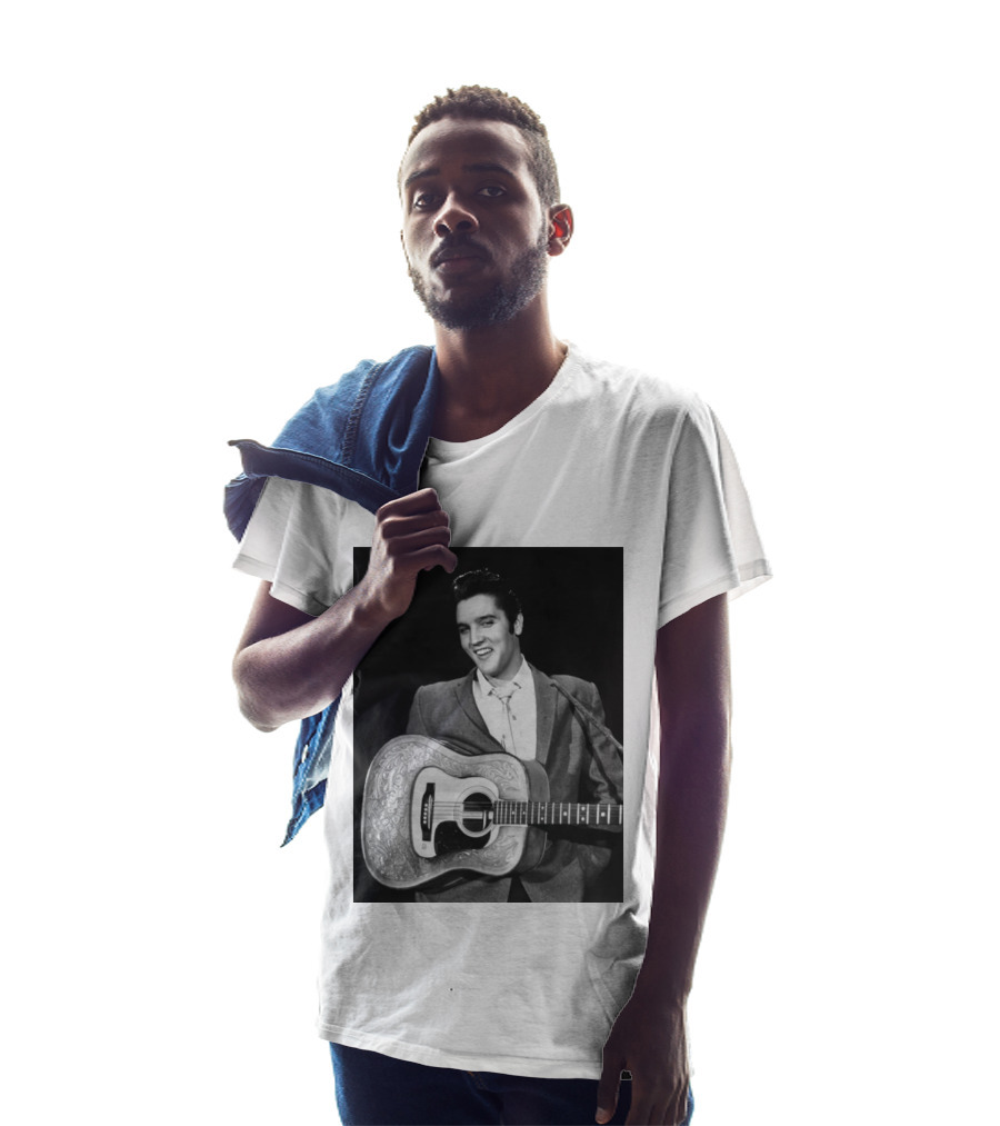 Elvis Presley Rock And Roll Iconic 1956 Style With Guitar T-Shirt