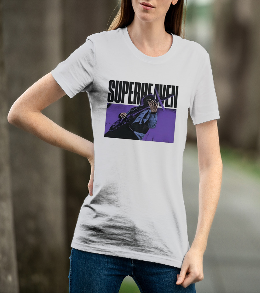 Superheaven Guitarist Performance Alternative Rock Purple Aesthetic T-Shirt