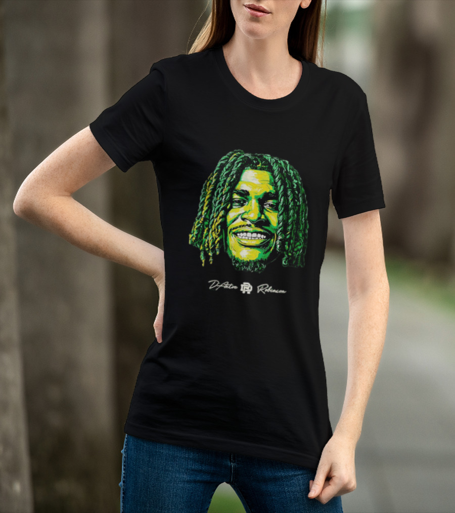 D’Antre Robinson Oregon Ducks NCAA Football Big Head T-Shirt