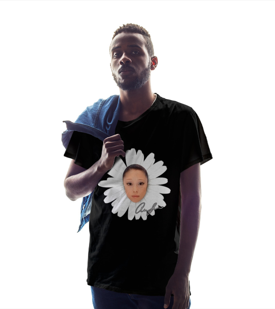 Ariana Petal Daisy Meme Face Cute Signature T-Shirt