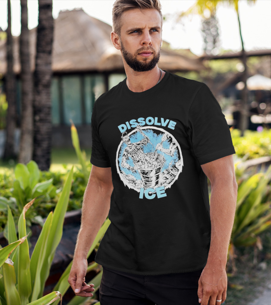 Dissolve Ice Undead Horror Bucket Stirring 2026 T-Shirt