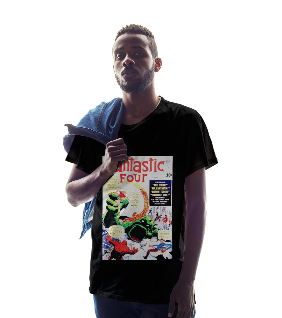 Fantastic Four #1 Nov 1961 Marvel Comics The Thing Mr. Fantastic Human Torch Invisible Girl Classic Cover T-Shirt