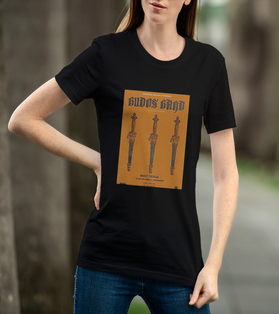 Budos Band Live Los Angeles The Novo October 10 2025 Benny Trokan Mario C Pachyman T-Shirt