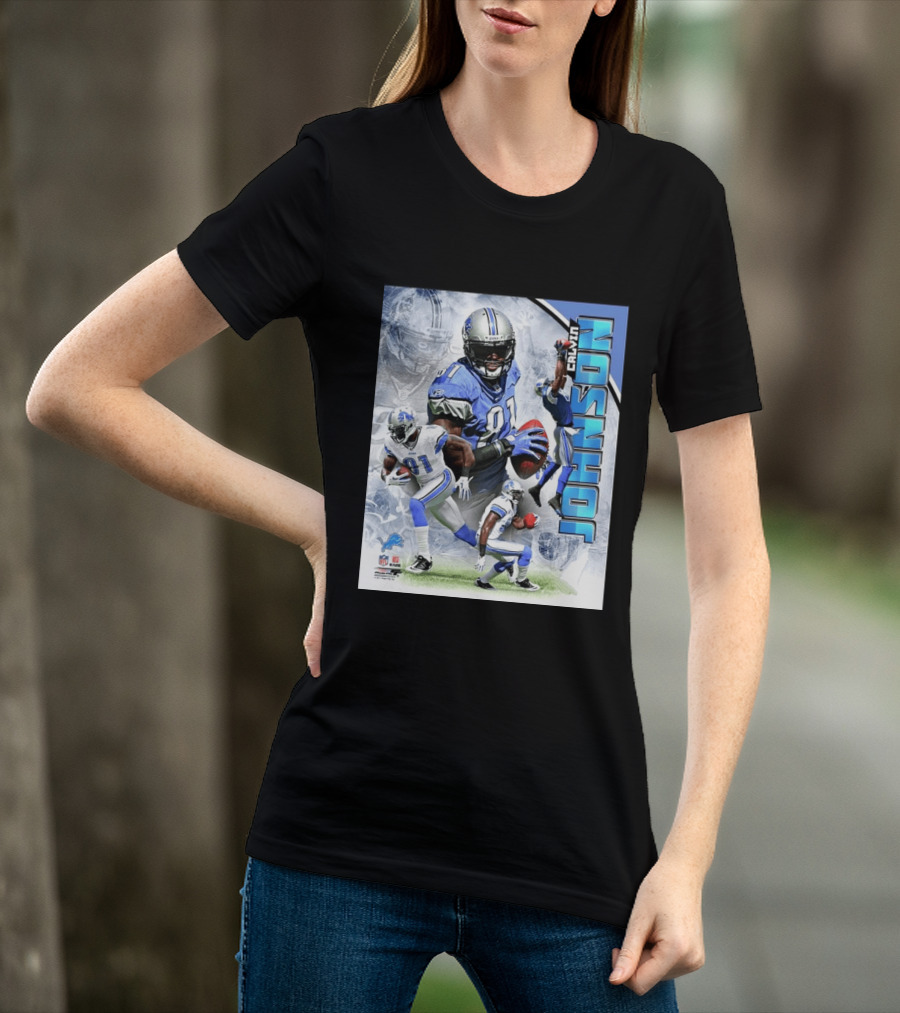 Calvin Johnson Detroit Lions NFL Football Superstar T-Shirt