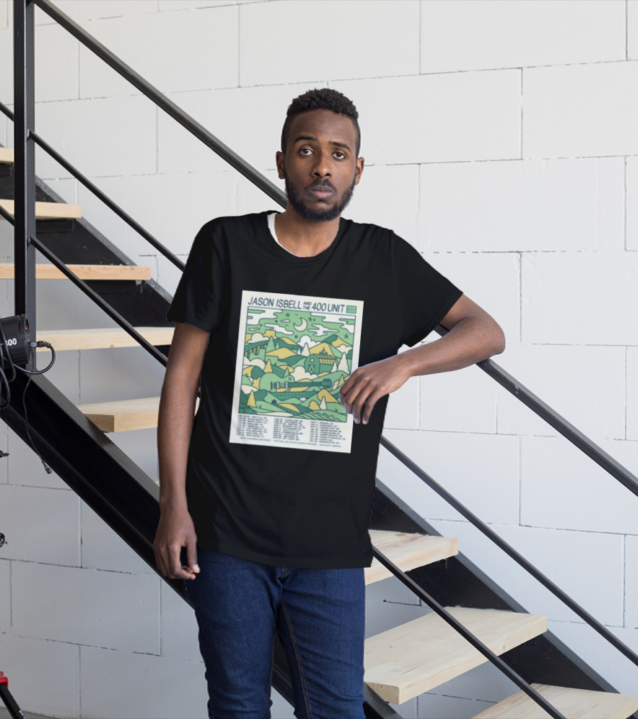 Jason Isbell And The 400 Unit Tour 2026 January 23 24 Seattle Wa Jan 26 Sacramento Ca Nostalgic 2026 Countryside Landscape T-Shirt