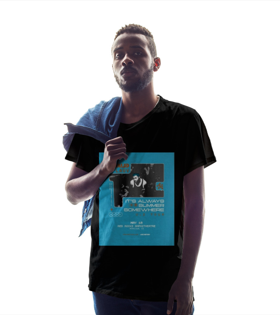 Khalid Lauv It's Always Summer Somewhere US Tour 2026 May 18 Red Rocks Amphitheatre Morrison CO Live Nation T-Shirt