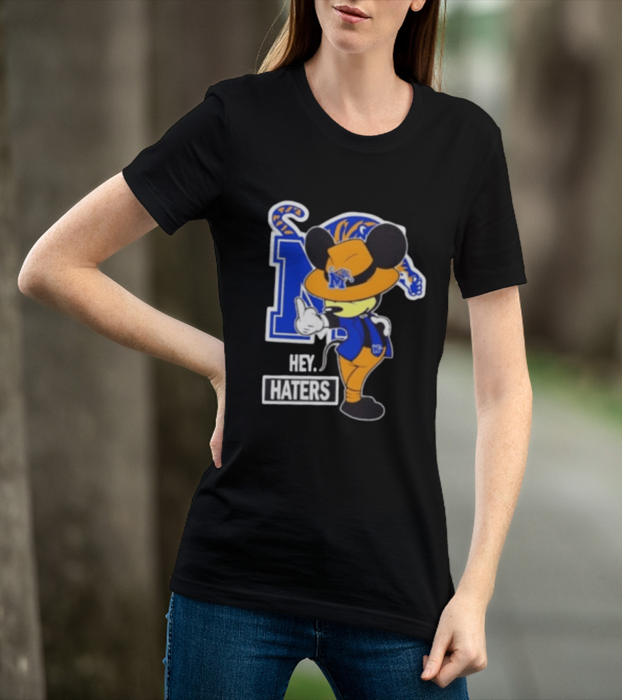 Mickey Hey Haters Memphis Tigers Football Fan T-Shirt