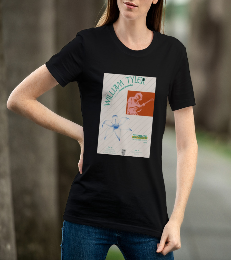 William Tyler Shazhad Shashidhar Zebulon California Concert November 5 6 7 2025 Mohave Gold Ojai Underground T-Shirt