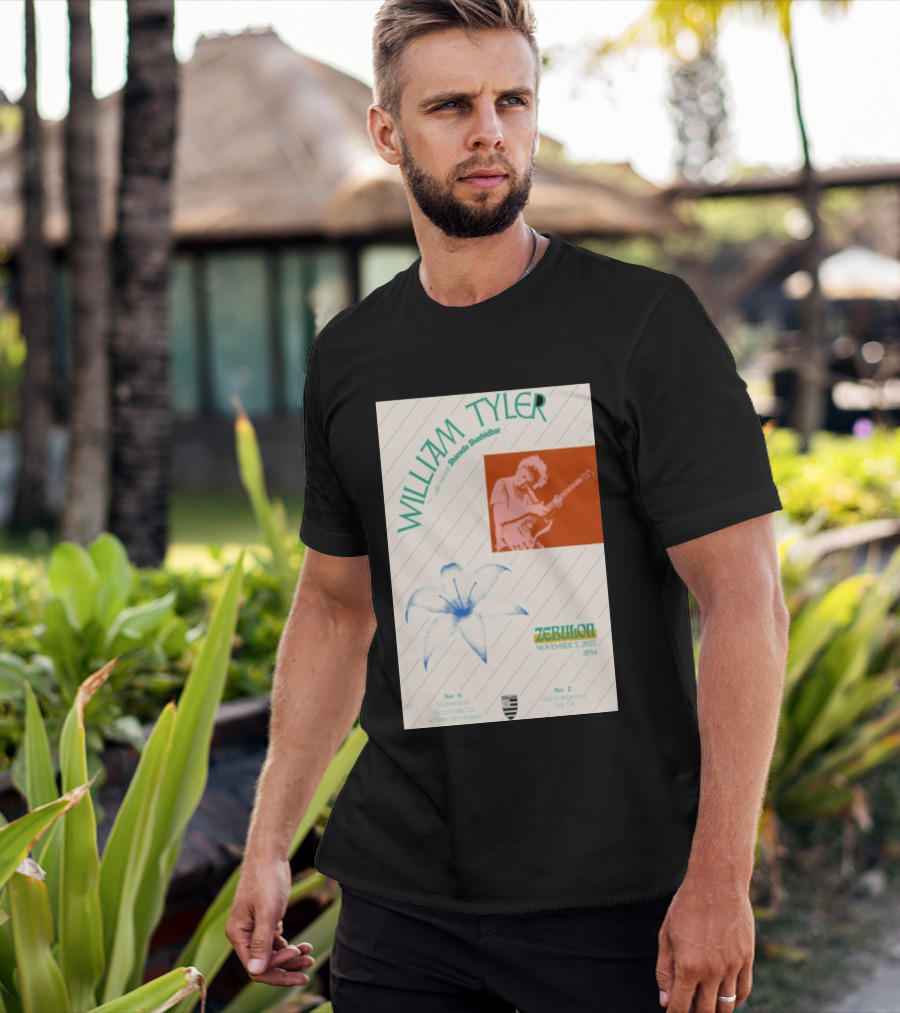 William Tyler Shazhad Shashidhar Zebulon California Concert November 5 6 7 2025 Mohave Gold Ojai Underground T-Shirt