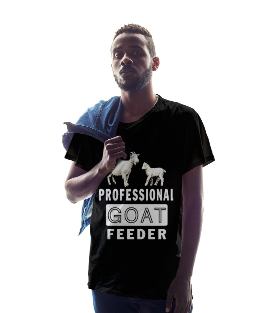 Professional Goat Feeder Funny Farmer Livestock Care T-Shirt
