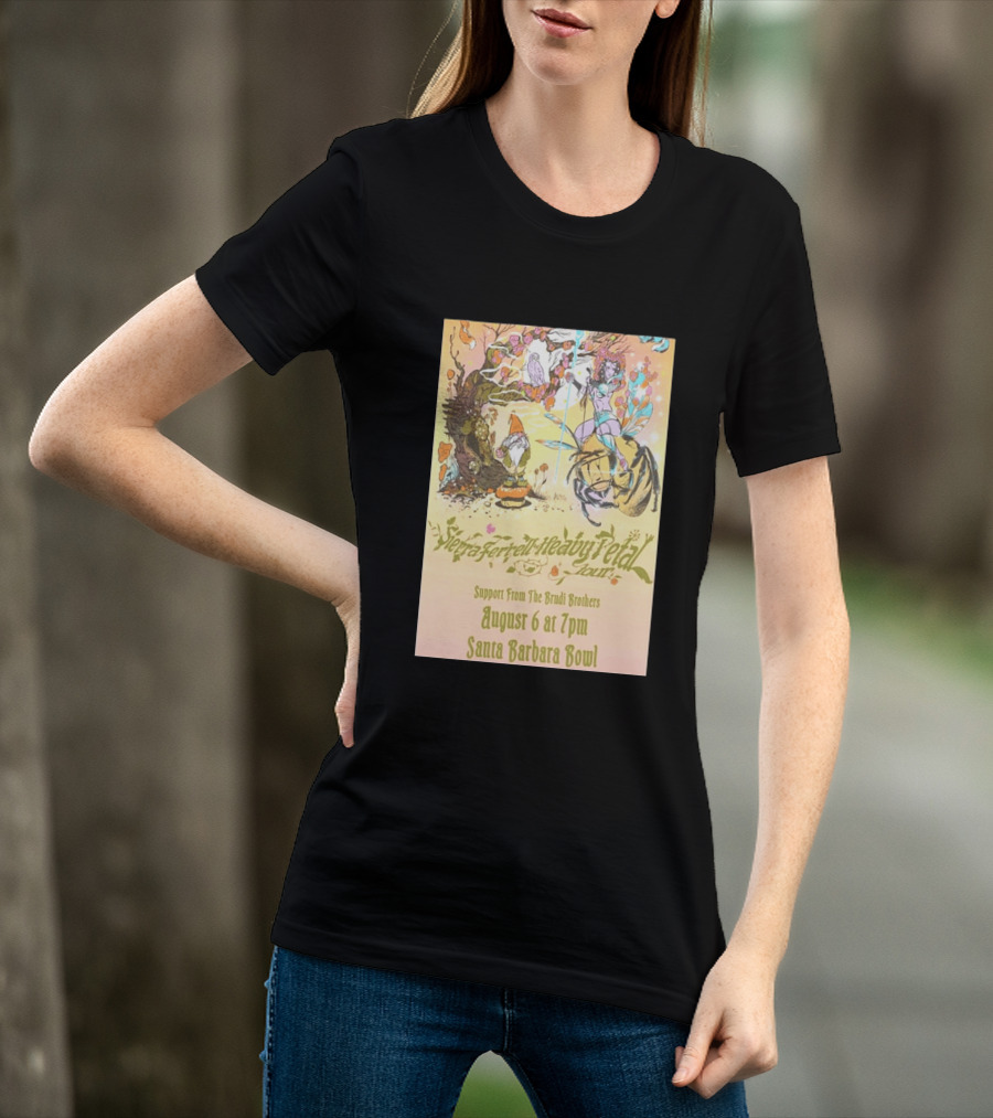 Sierra Ferrell Heavy Petal Tour Brudi Brothers Support August 6 Santa Barbara Bowl T-Shirt