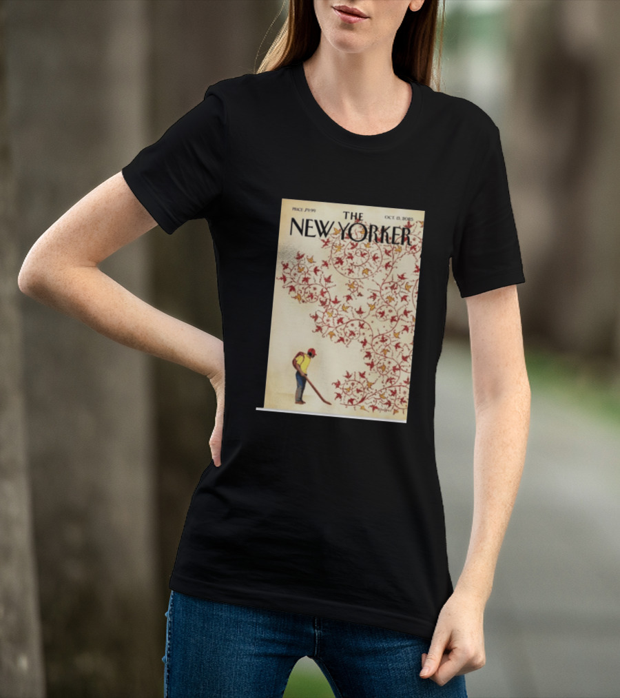 The New Yorker October 13 2025 Brian Stauffer Winds Of Change Vintage Cover T-Shirt