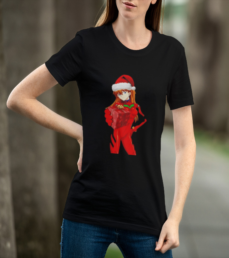 Asuka Christmas Present Neon Genesis Evangelion Anime T-Shirt