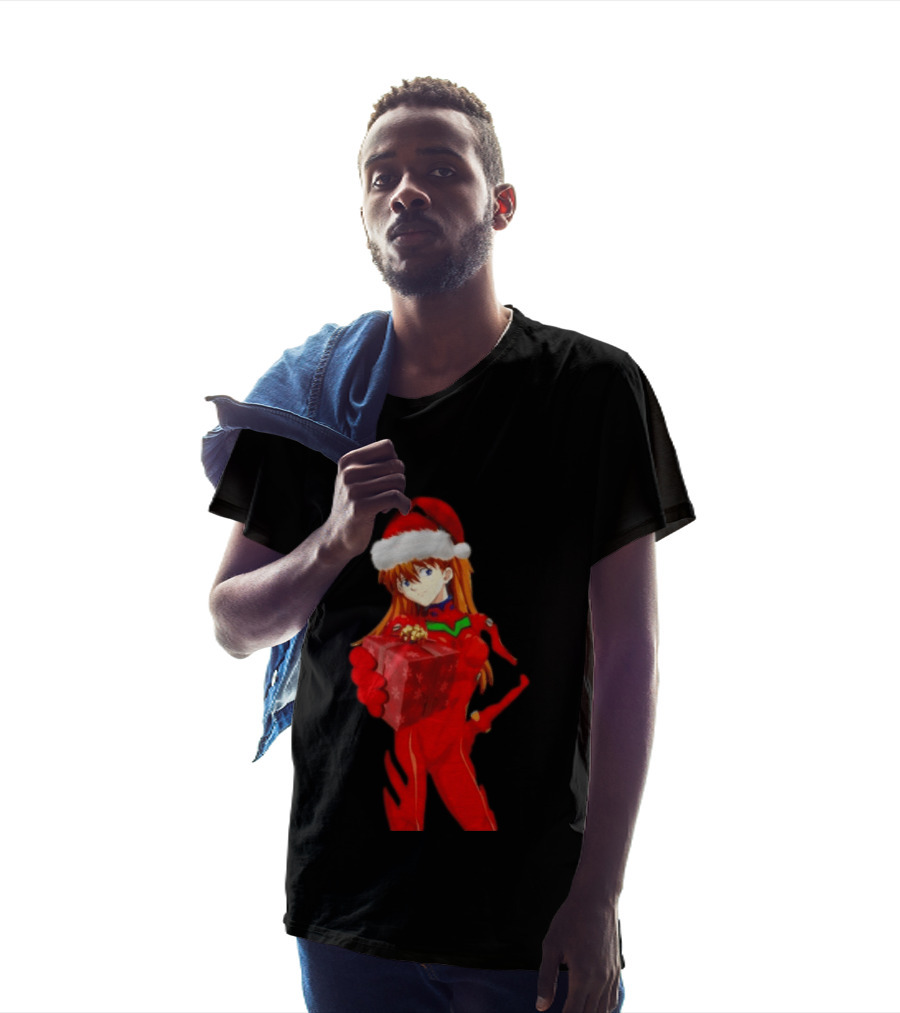 Asuka Christmas Present Neon Genesis Evangelion Anime T-Shirt