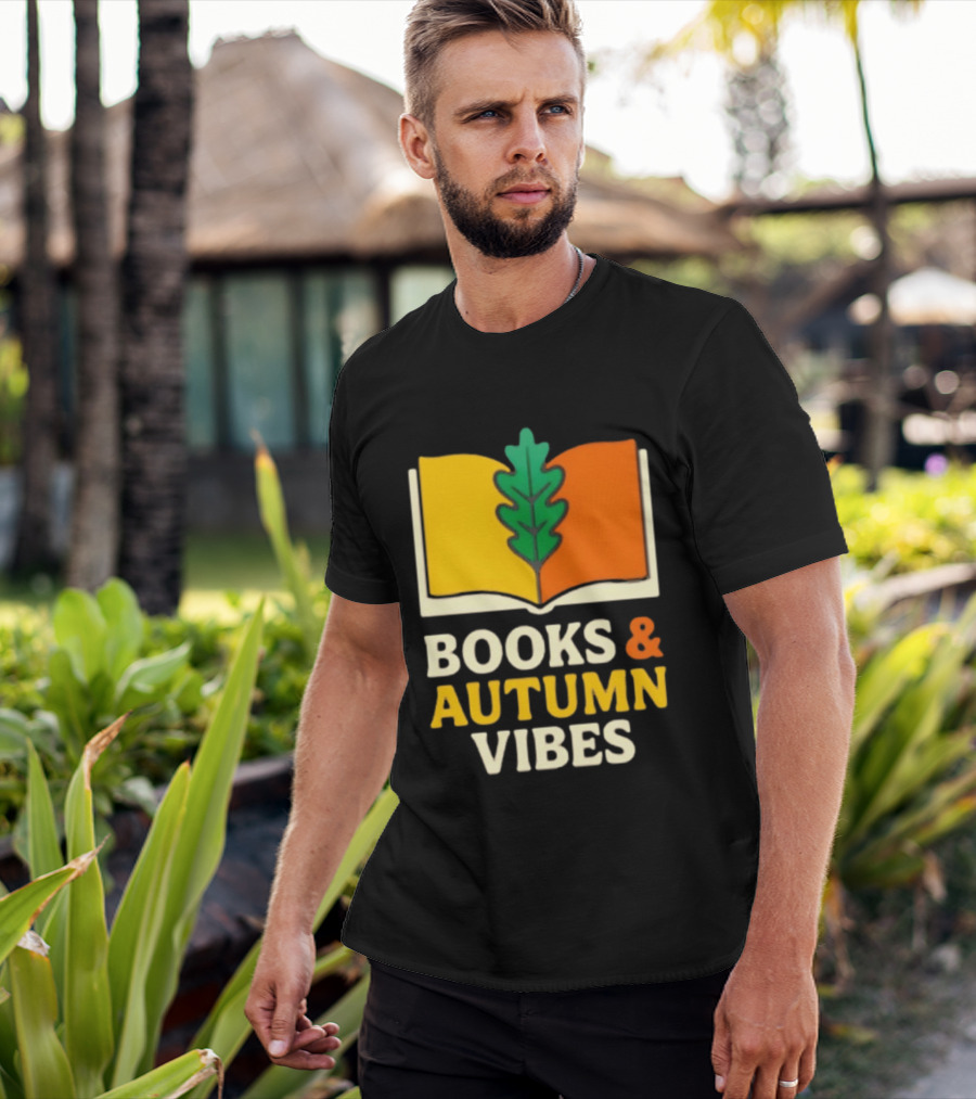 Books And Autumn Vibes Cozy Reading Season T-Shirt