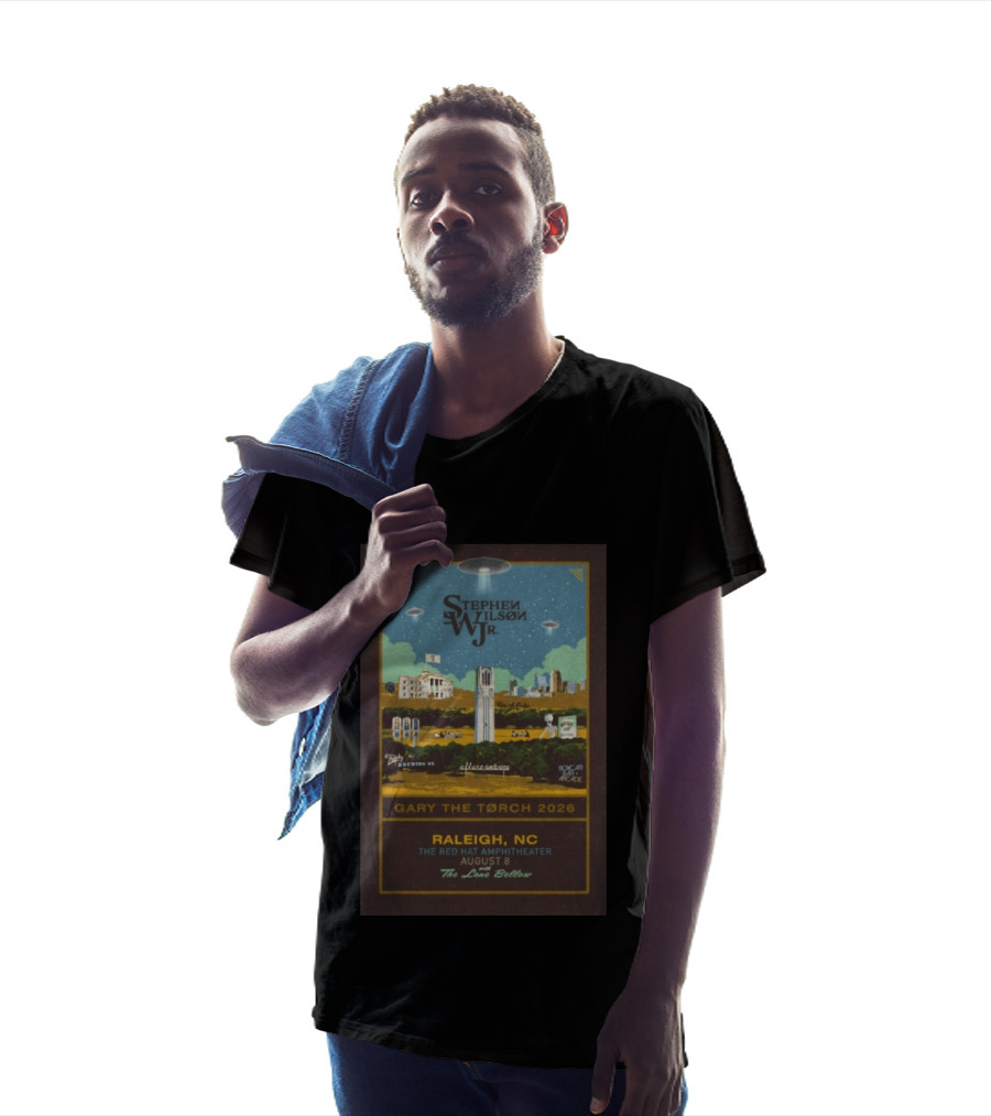 Stephen Wilson JR. Gary The Torch 2026 Raleigh NC Red Hat Amphitheater August 8 The Love Below T-Shirt