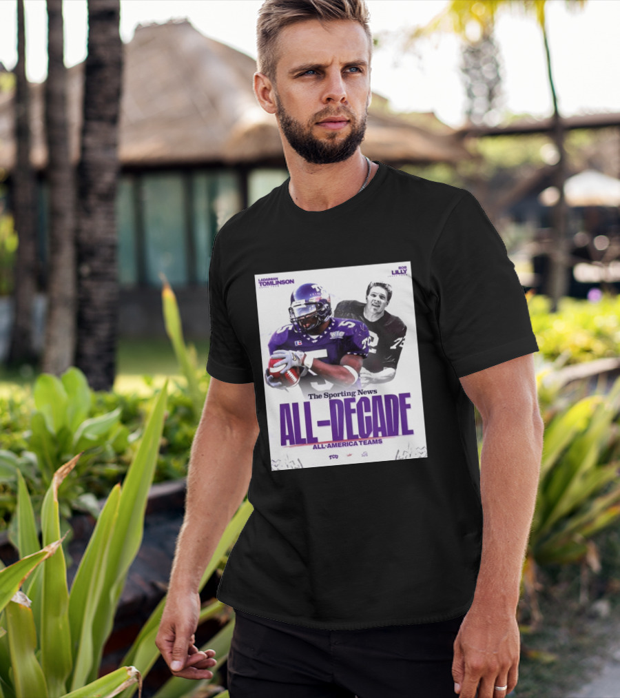 TCU Sporting News All Decade All America Teams LaDainian Tomlinson Bob Lilly T-Shirt