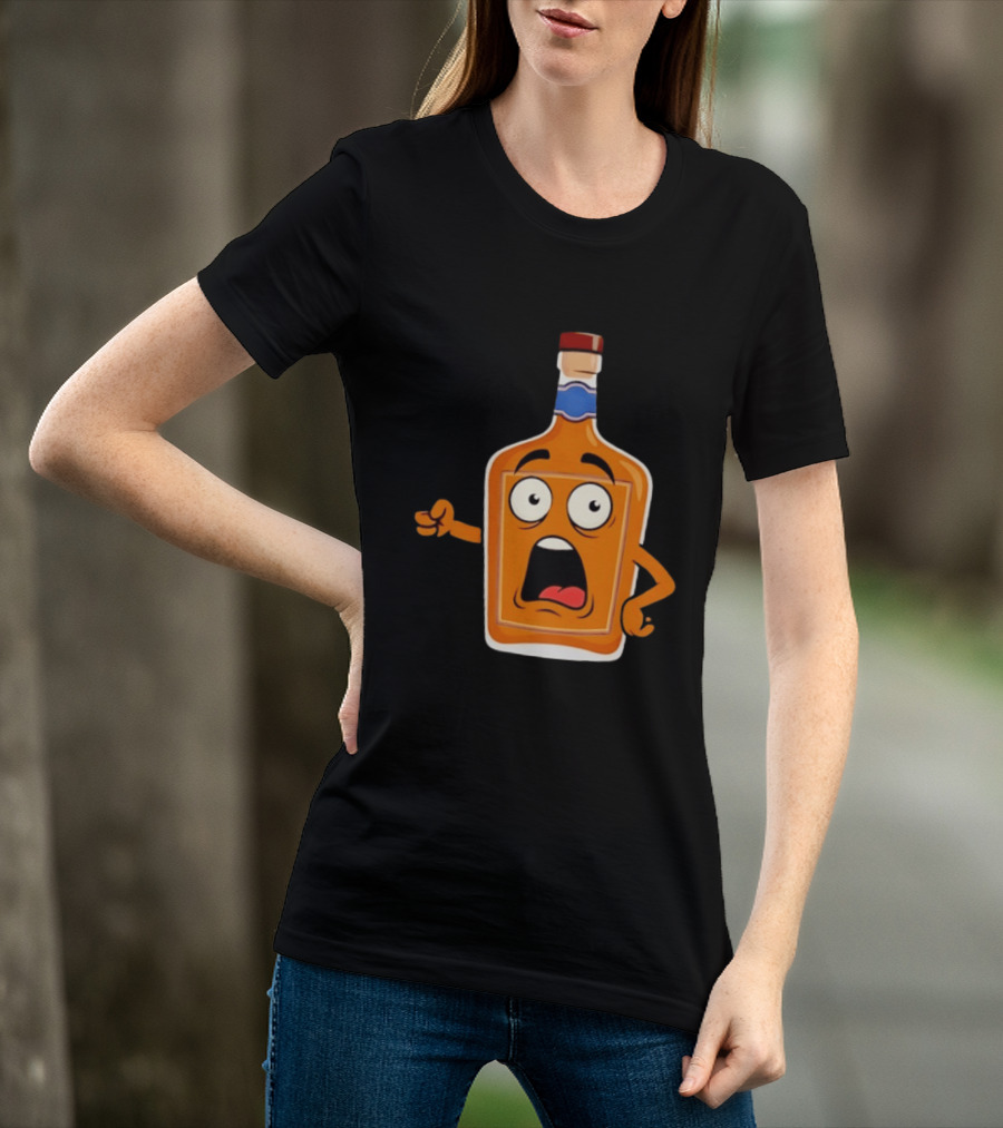 Tears Of The Left Whiskey Funny Cartoon Expression T-Shirt