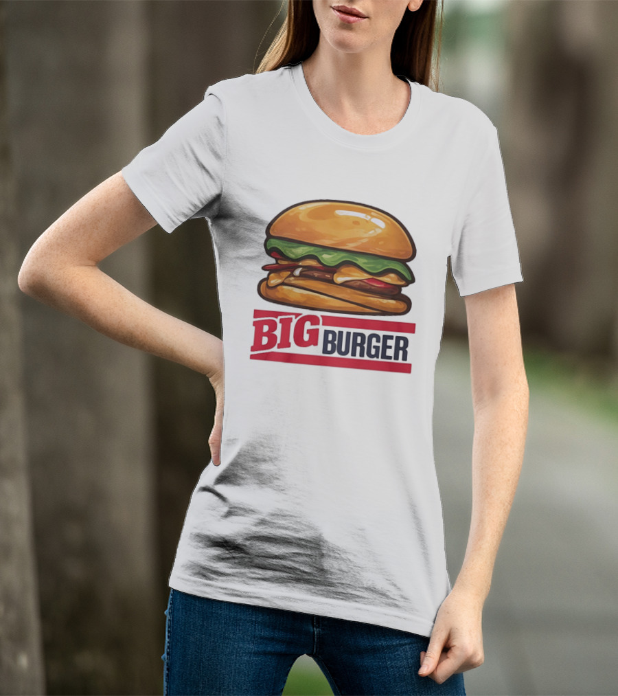 Big Burger Cheeseburger Fast Food Hamburger T-Shirt