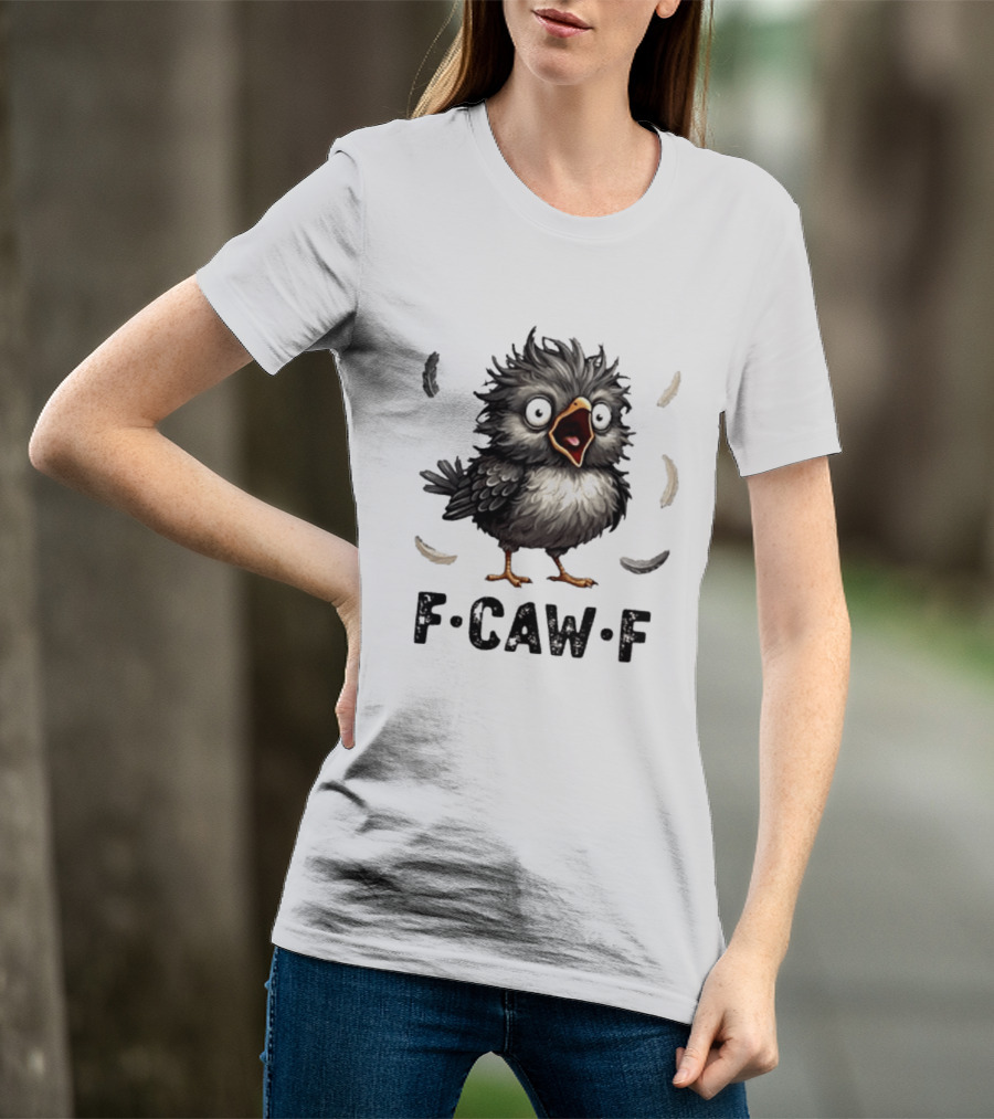 F Caw F Classic Baby Chicken With Feathers T-Shirt