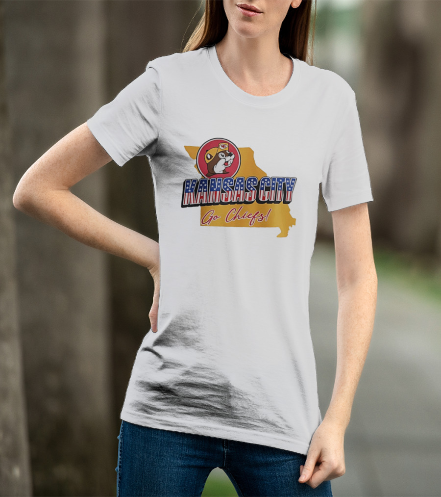 Kansas City Chiefs Buc Ees Go Chiefs Patriotic Kansas City T-Shirt