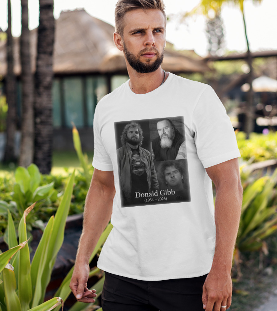 Donald Gibb 1954 2026 Harley Davidson T-Shirt