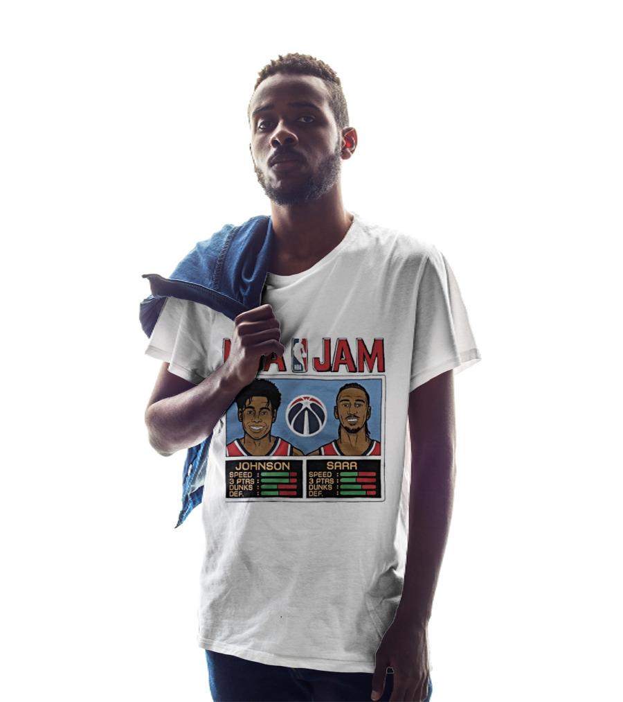 NBA Jam Wizards Johnson Alex Sarr Players Speed Points Dunks Defense T-Shirt