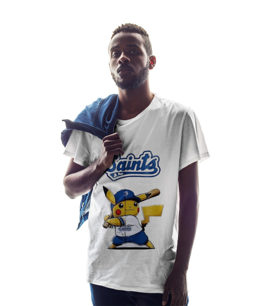 St Paul Saints Pikachu Baseball Collaboration T-Shirt