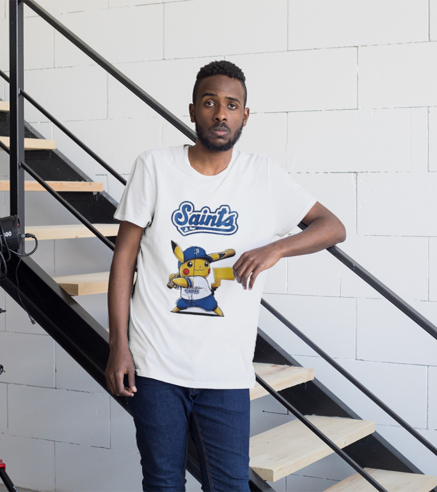 St Paul Saints Pikachu Baseball Collaboration T-Shirt