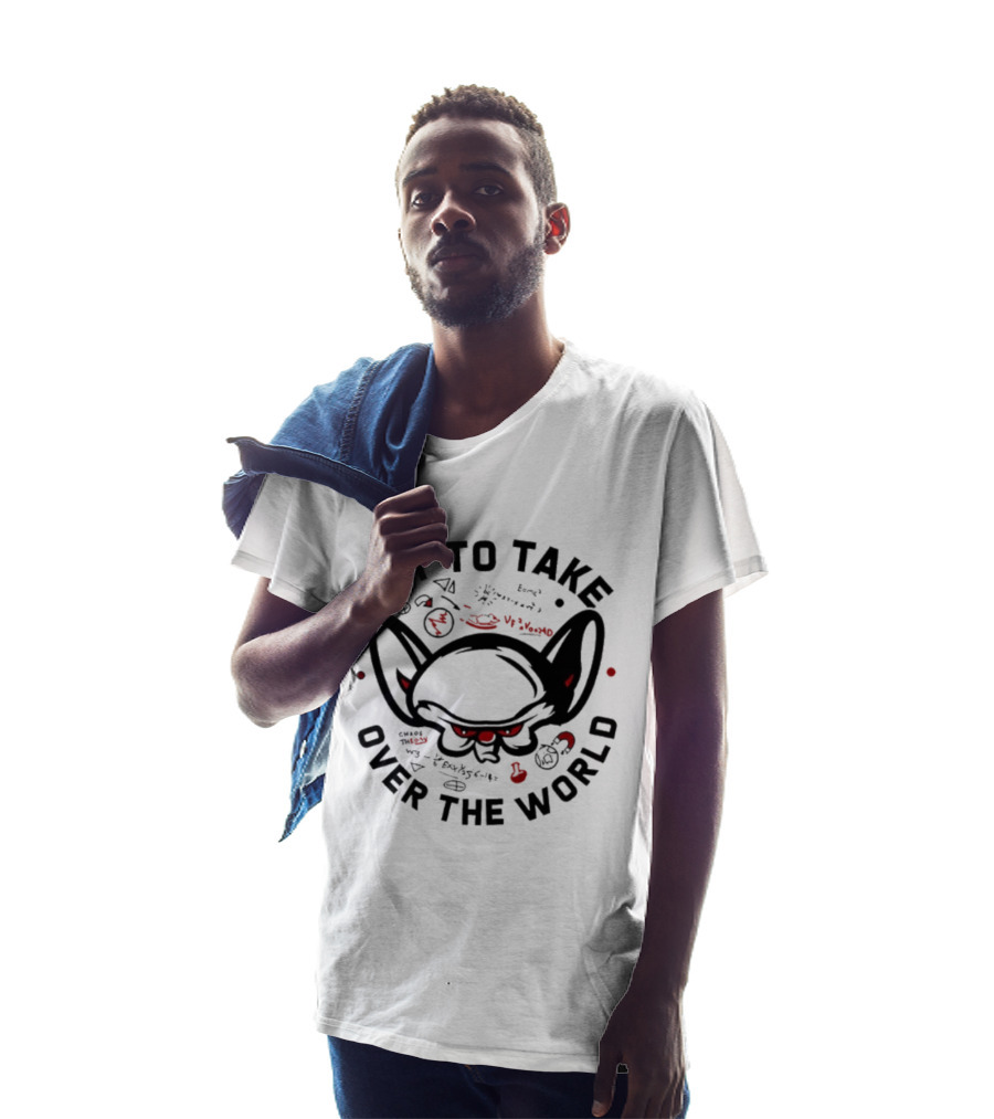 Try To Take Over The World Brain Cartoon T-Shirt