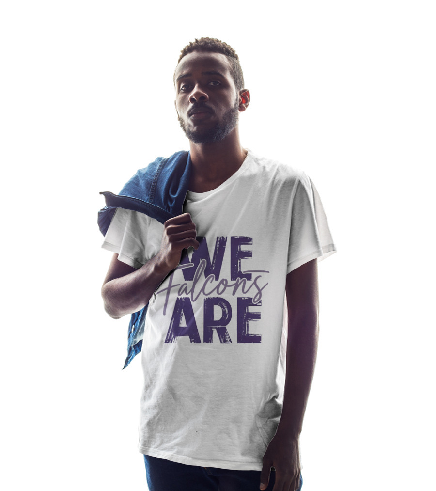 We Are Falcons Team Spirit Football T-Shirt